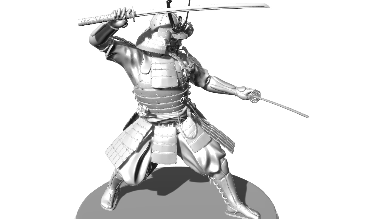 小日本古代盔甲倭刀武士- 3DXiaoBai