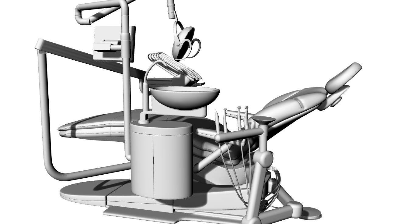 牙医设备牙科综合治疗台压缩机椅- 3DXiaoBai