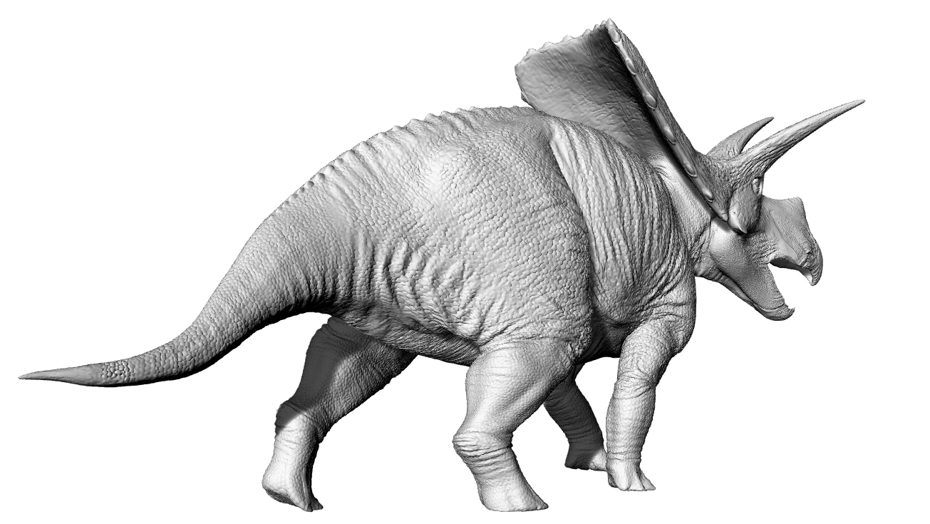 白垩纪恐龙牛头龙- 3DXiaoBai