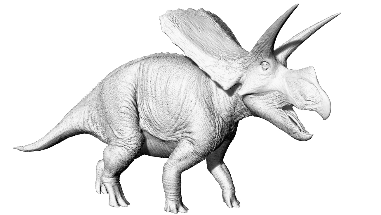 白垩纪恐龙牛头龙- 3DXiaoBai